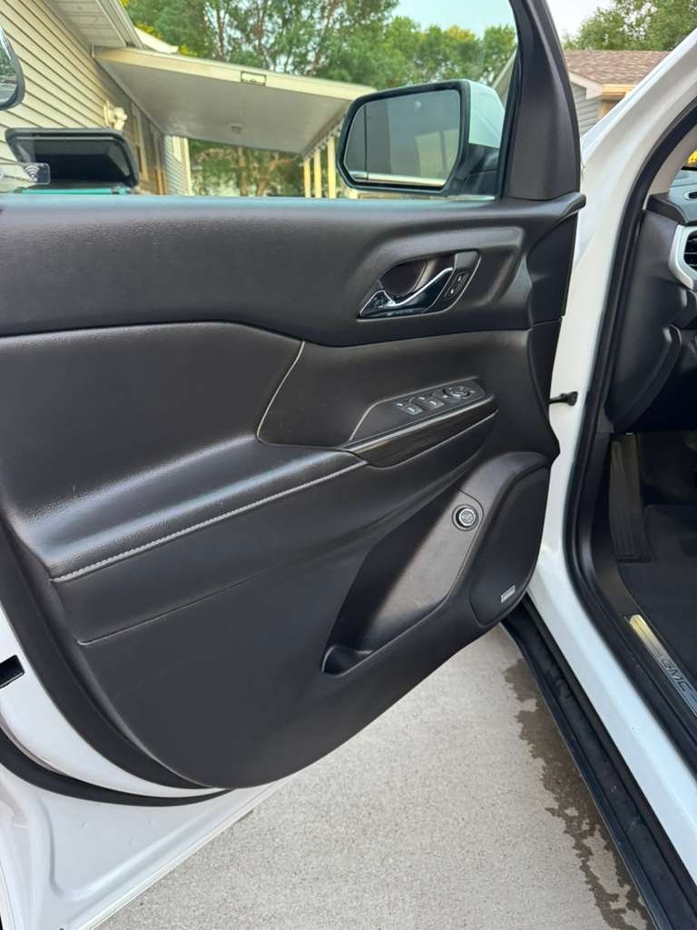 Detailed black interior door panel